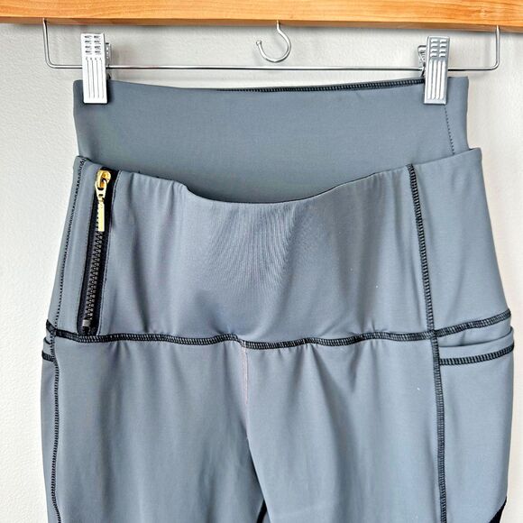 Dene Adams Conceal Carry Gray Leggings Mesh Sides Womens Medium - Picture 7 of 8